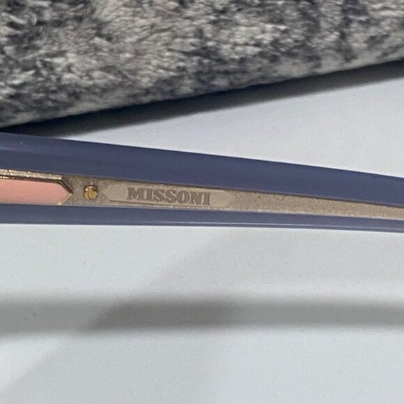 NEW Missoni Ombre Striped Sunglasses in Gray Horn - Picture 6 of 6